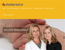 Tablet Screenshot of altenpflege-lausitz.de